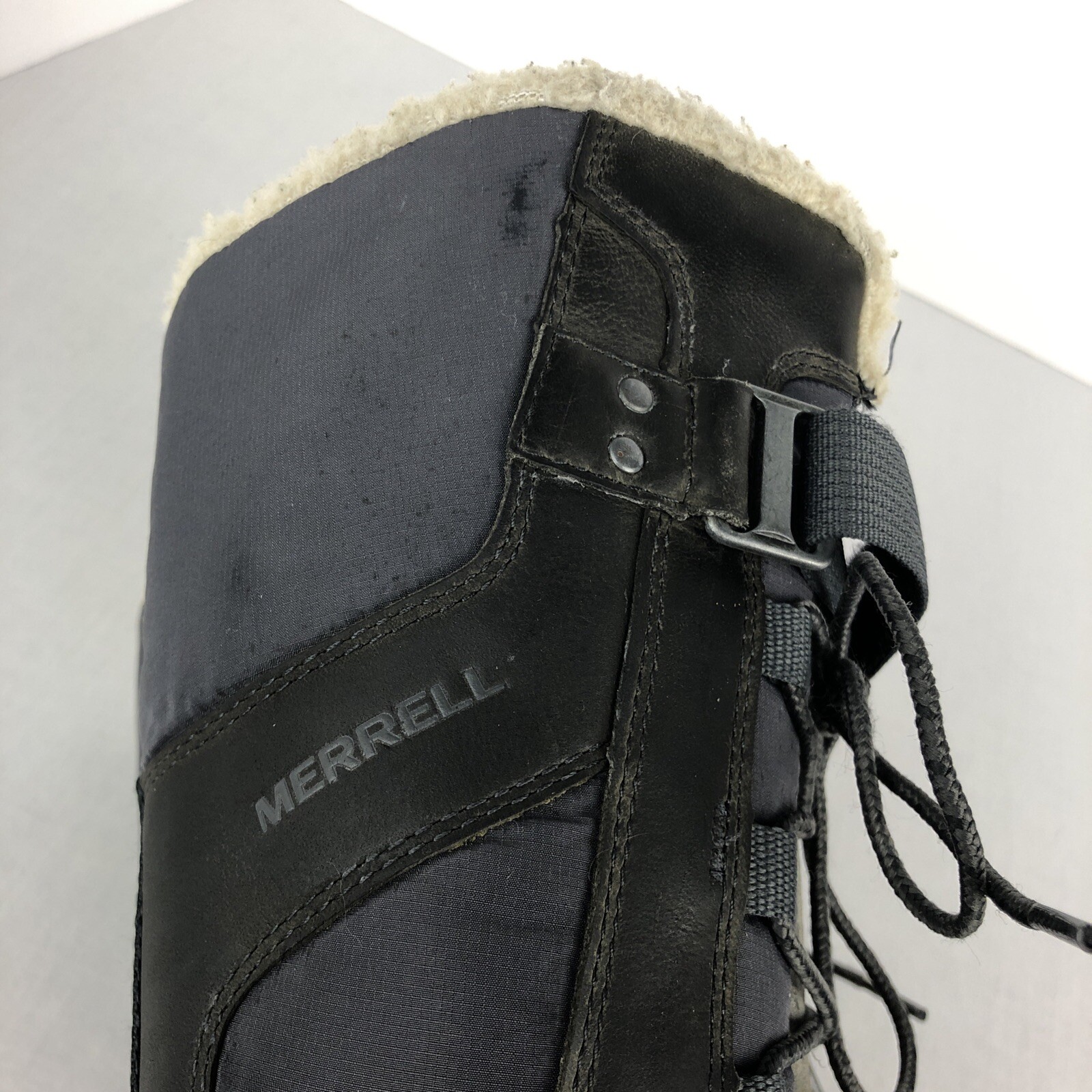 Merrell Murren Tall Leather Boots Women's Size Waterproof Sherpa
