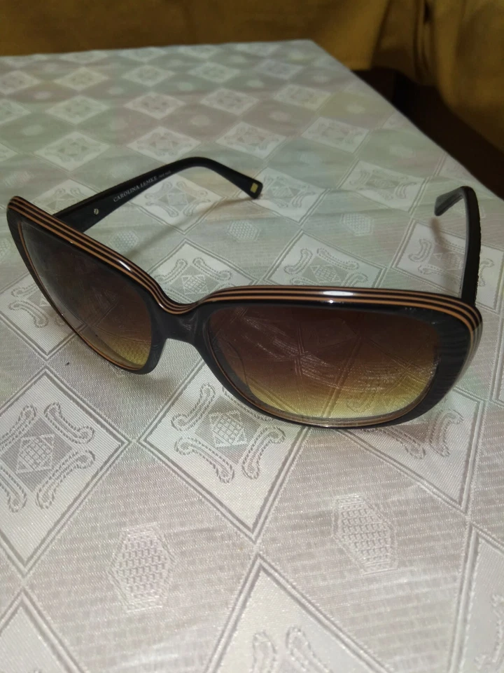 Gafas de sol Carolina Lemke Berlin marrón hechas a mano Foto 2 de 4