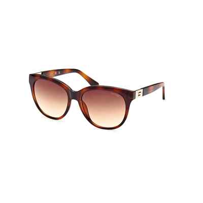 Guess GU7850 53F Brown Tortoise Round Plastic Cat Eye Sunglasses Frame 56-17-140