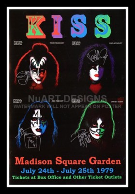Framed Vintage Style Rock 'n' Roll Poster 