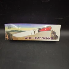 Chipaway Wolf Head Skinner #CW-500 w/ Sheath Fixed Blade 9.5" Multi Color Handle