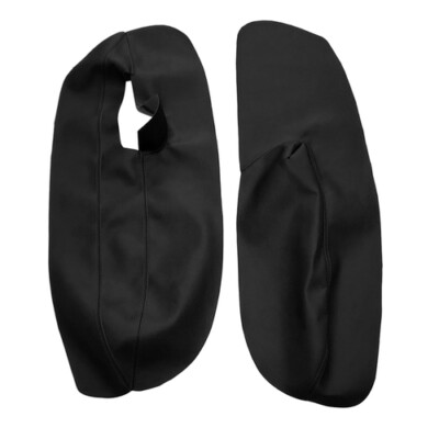 2xFront Door Armrest Panel Black Leather Cover For VW Golf IV MK4 98-05 2&3-Door