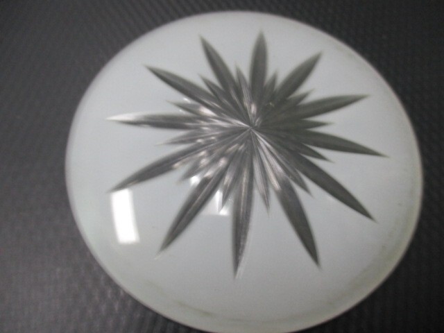 Rolls Royce Silver Cloud interior roof lamp glass star lens & chrome rim