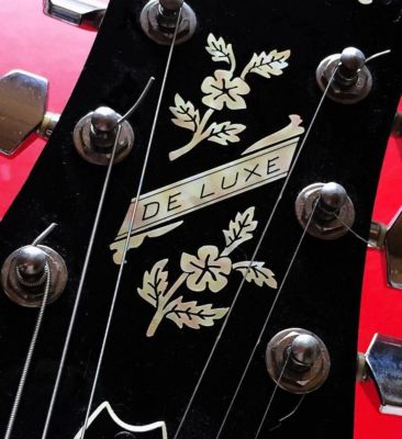Jockomo Inlay Sticker / Headstock Decal De Luxe Flowers, Made Japan