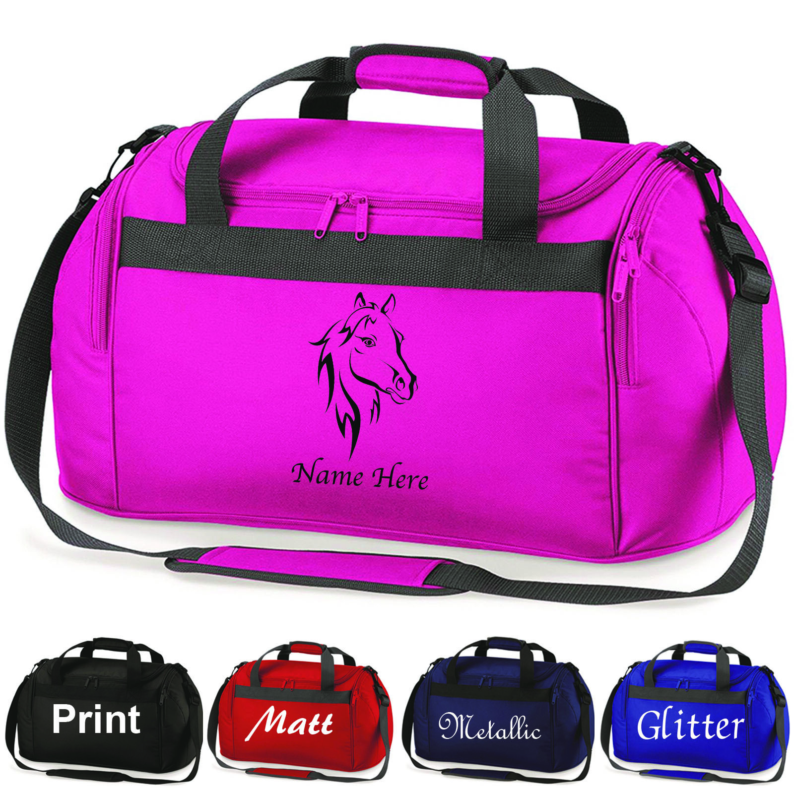 Borsa a tracolla pony cavallo personalizzata Jodpurs Show Jacket Regalo equestre stampato