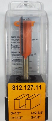CMT Orange Tools Straight Bit Solid Carbide Shank 812 127 11 D=1/2  L=2-3/4 