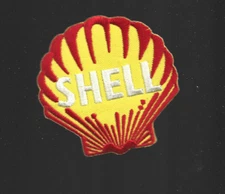 NEW 2 7/8" Shell Gasoline IRON ON PATCH FREE SHIPPING