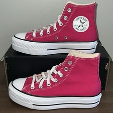 Converse Chuck Taylor Pink All Star Lift Platform Shoes Women s Size 6.5 A08288F