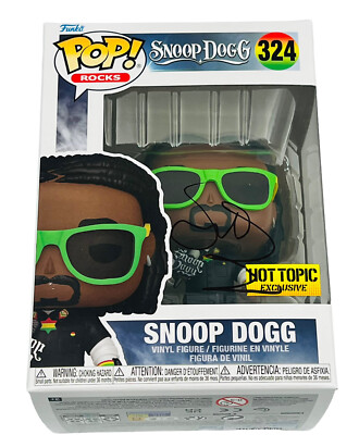 SNOOP DOGG SIGNED FUNKO POP HOT TOPIC EXCLUSIVE FIGURE #324
