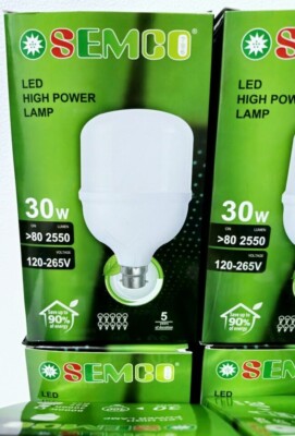 2x 30W=300 Watt LED High Power Tageslicht B22 Bajonett Glühbirne 90%Energiesparend