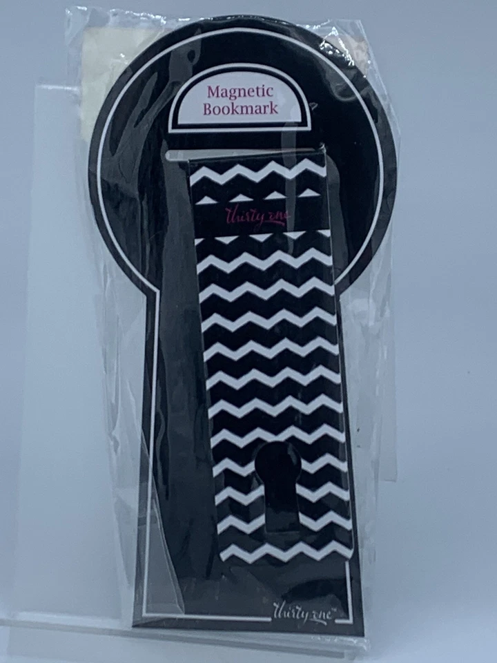 Thirty One 31 black chevron Magnetic Bookmark New Foto 2 de 2