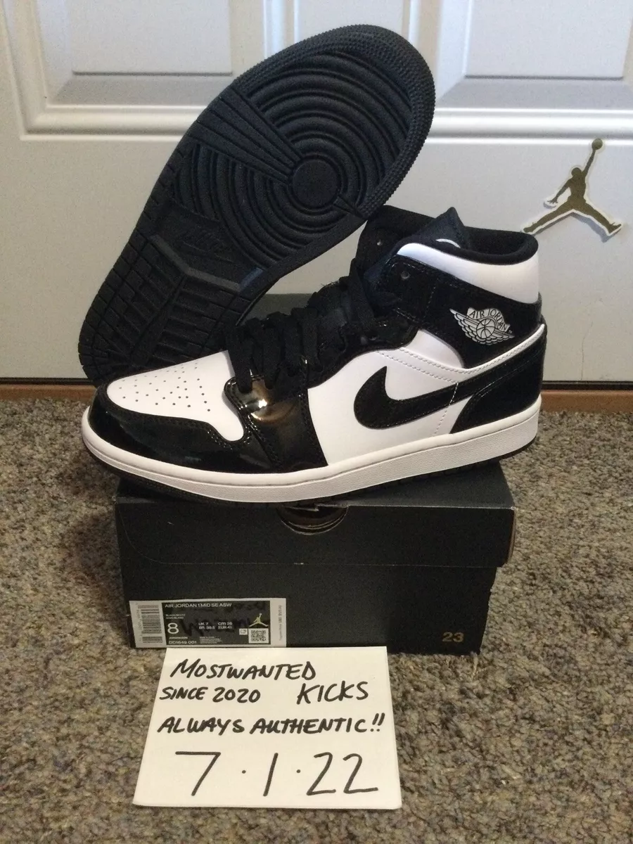DS 2021 Nike Air Jordan Retro 1 Mid All Star Carbon Fiber Men Sz 8