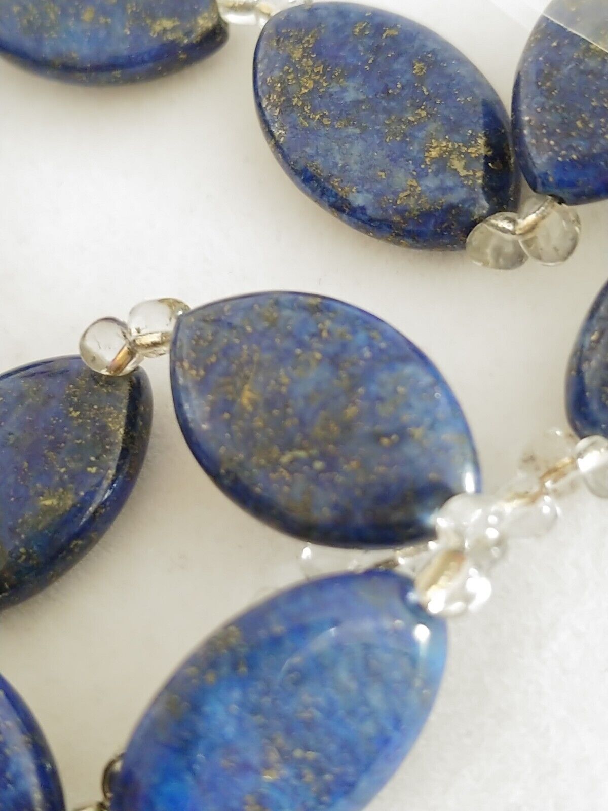 1990s Lapis Lazuli Sterling Silver Clasp & Mica S… - image 12