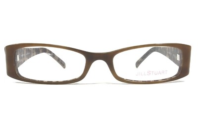 Jill Stuart JS 193A-1 Brille Rahmen Braune Rechteckig Voll Felge 50-17-135