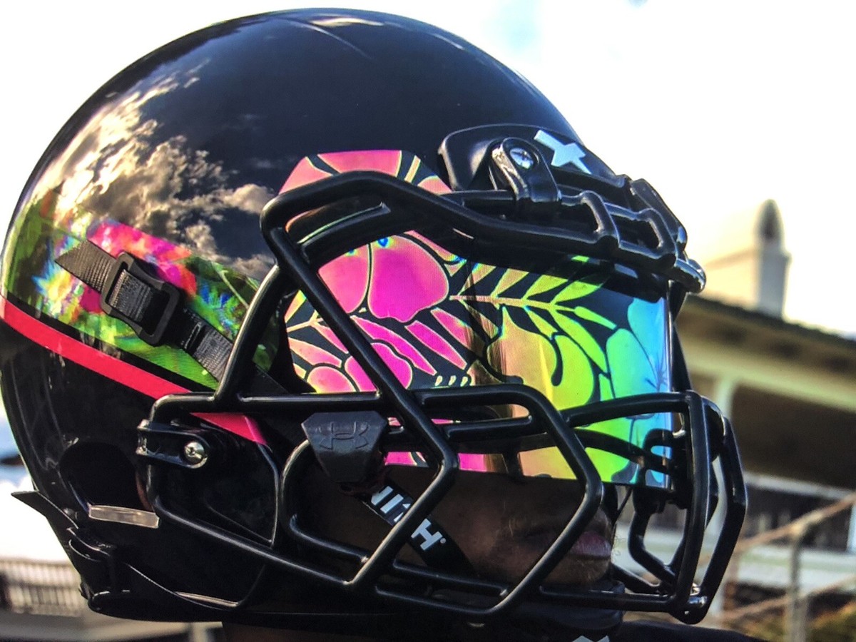 Under Armour Football Helmet Visor Eye Shield Aloha Hawaii