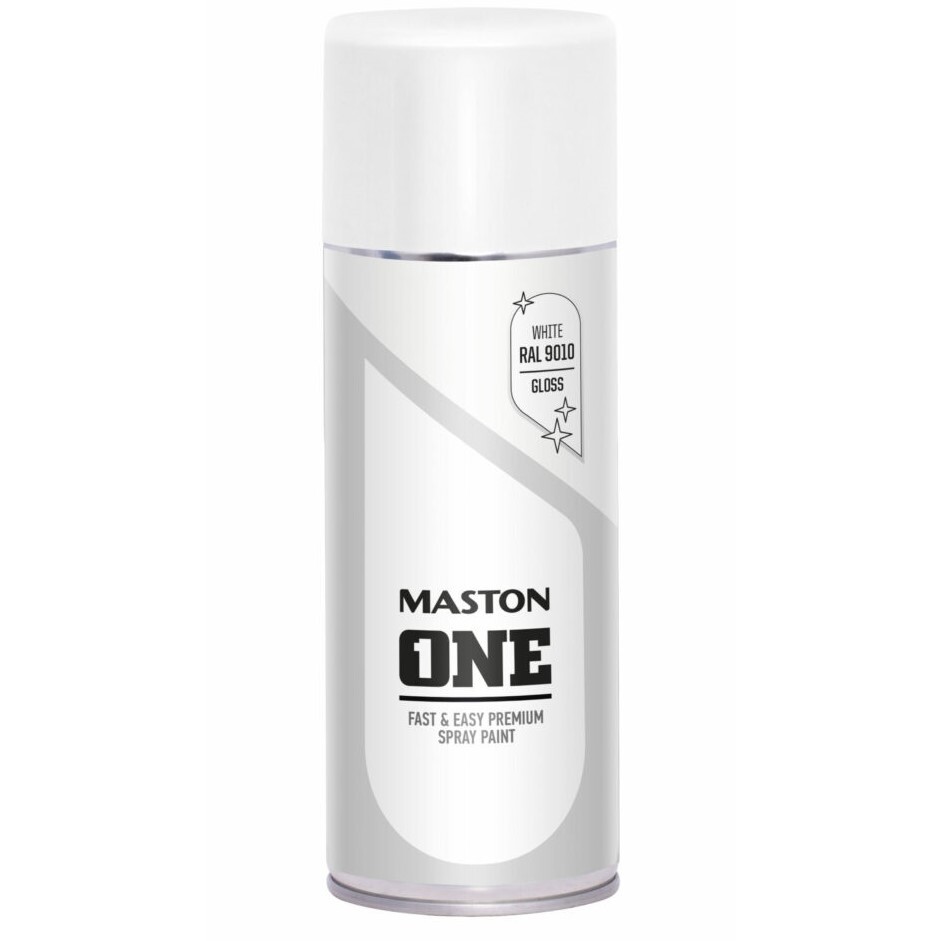 Maston Spray Paint ONE - Gloss white RAL9010 400ml
