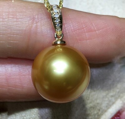 10-13mm Baroque Quality South Sea Cultured Pearl Necklace In 18-inch Multicolor