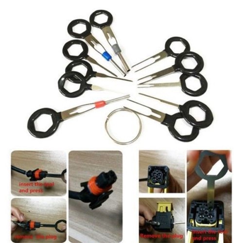 18X Car Wire Harness Plug Terminal Extraction Pick Connector Pin Remove Tool Set eBay