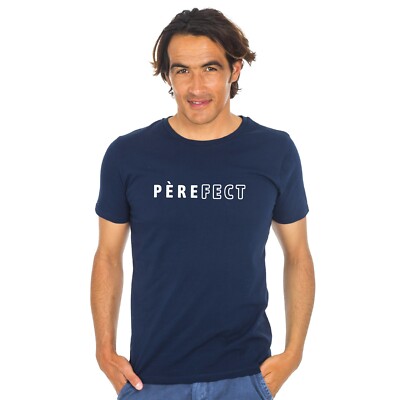 Herren T-Shirt Kurzarm VATER (DEFEKT) 2 WAF Farbe Marineblau
