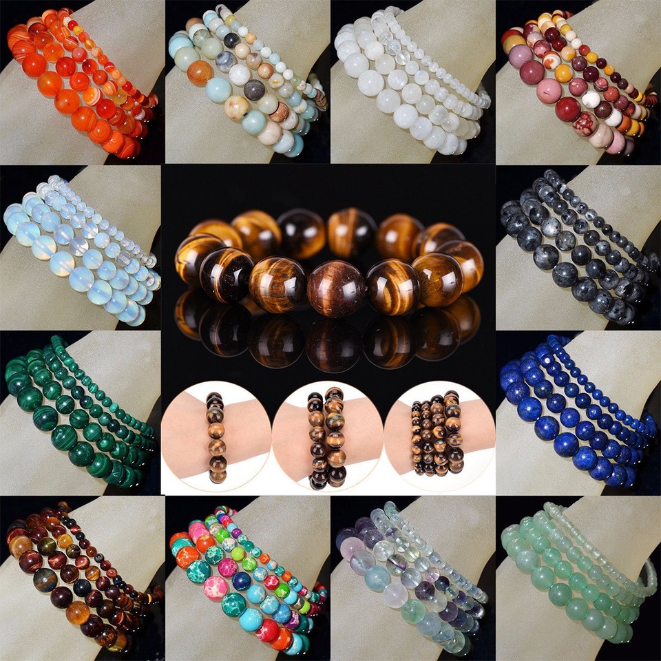 Multcolor Tger Eye Stone Beads, Round (GB12217-10MM) Approx 10mm Da - Foto 12