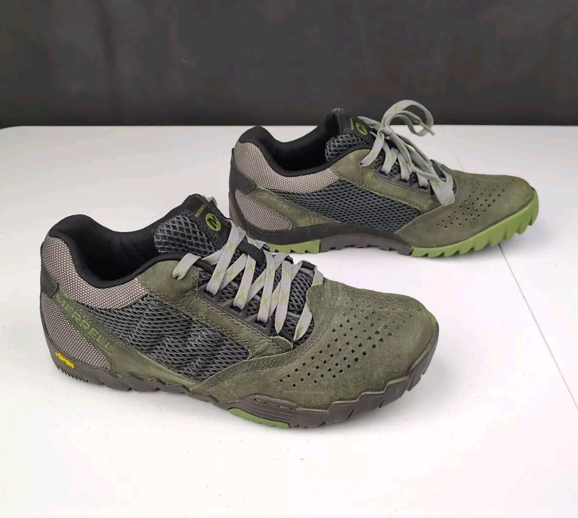 Scarpa da trekking Merrell uomo taglia 9 Performance Annex ventilatore Castle Rock Green