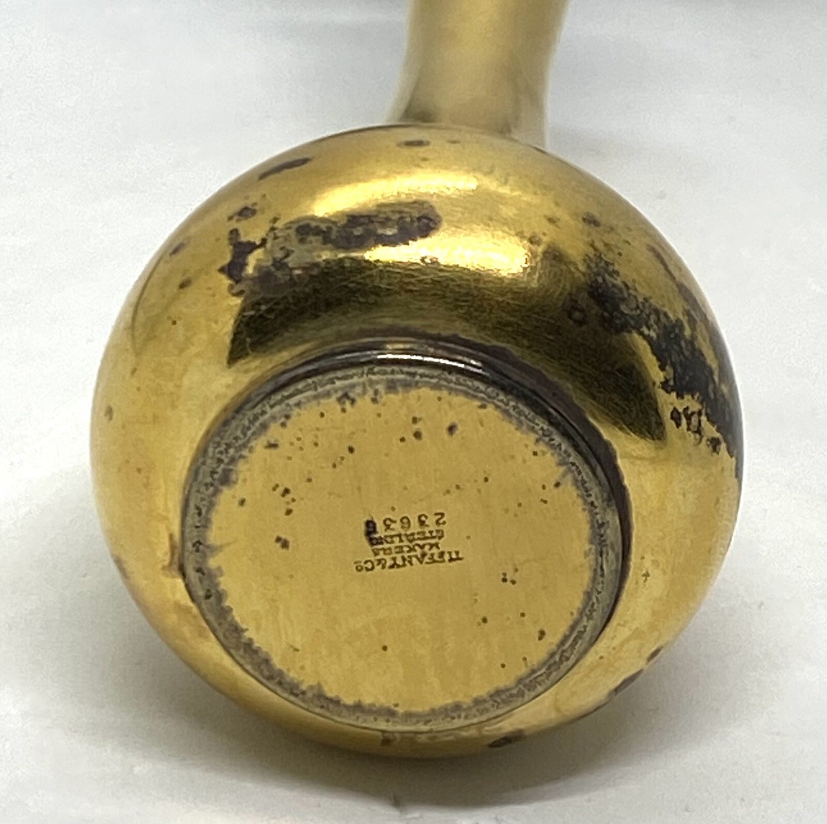 Vintage Tiffany & Co Makers Gold Gilded Sterling Silver Rose
