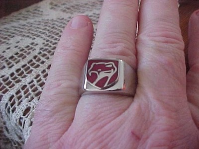 1992-2017 DODGE VIPER LOGO SILVER CHROME RING #11 NOS HI- QUALITY CLASS MoPaR