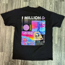 Sunrun 1 Million Homes Tee Clean Energy Promo Shirt Black Medium American