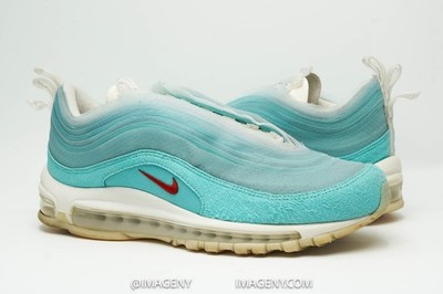 NIKE AIR MAX 97 USED SIZE SHANGHAI KALEIDOSCOPE LIGHT AQUA GYM RED  CI1508-400