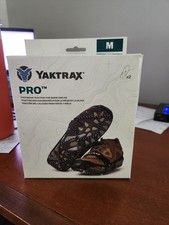 Yaktrax Pro 08611 Unisex Rubber/Steel Snow and Ice Traction Black Medium