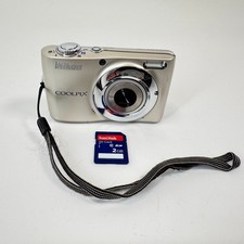 Nikon Coolpix L22 12.0MP Black Digital Camera w/ 2GB SD Memory TESTED WORKS
