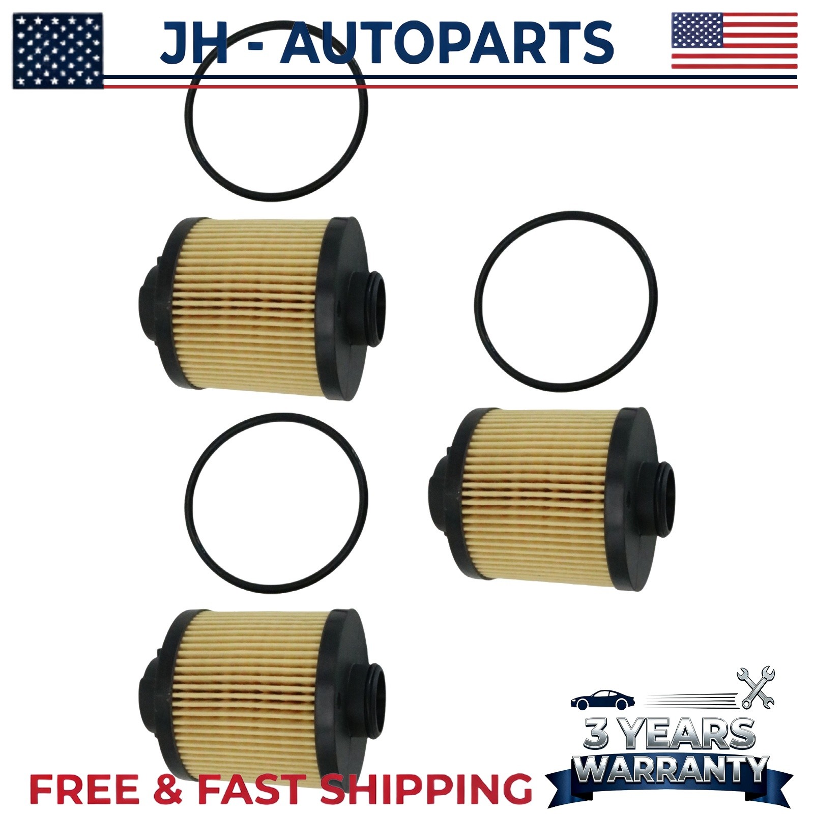 Lamborghini Gallardo 2004-2008 Oil filters 3 pcs P/N 07L115561C