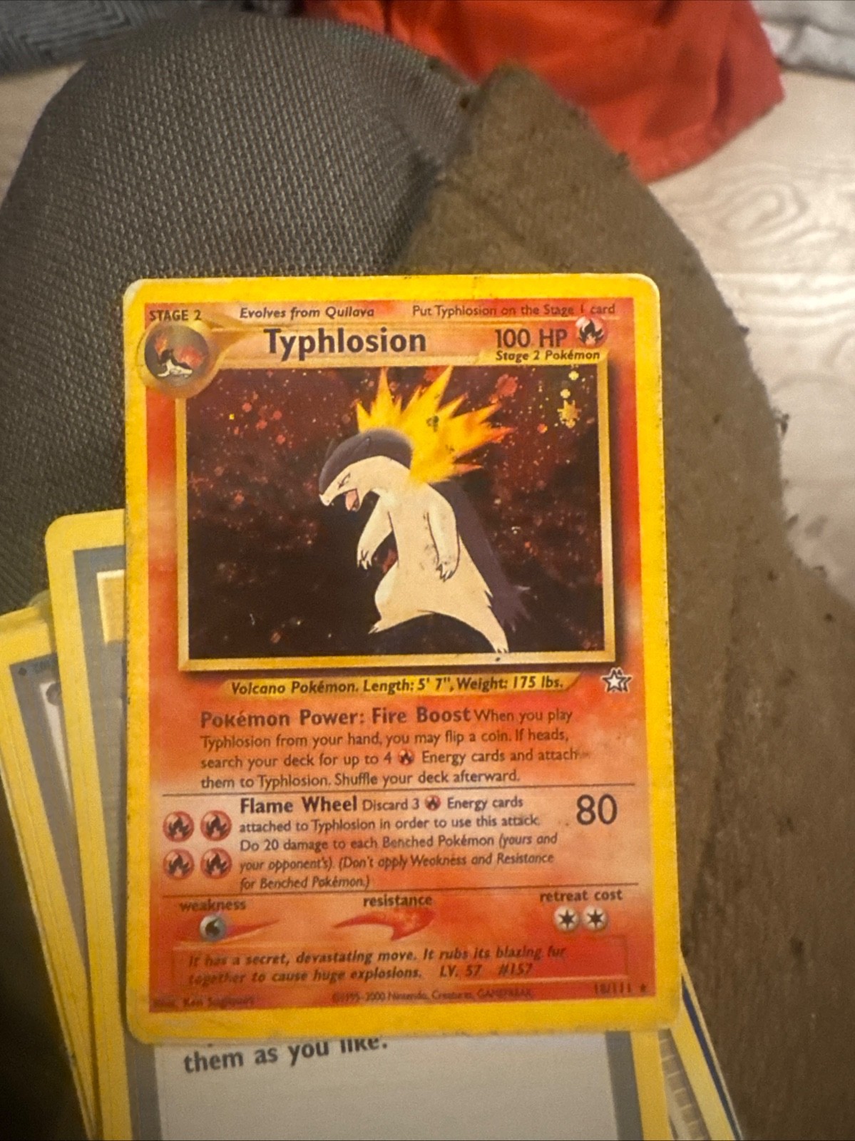Typhlosion 18/111 Neo Genesis Holo