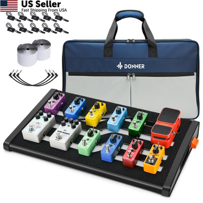 Donner Guitar Effects Pedal Board, DB-S300 Extra 560 * 324 * 67mm, 