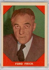 1960 Fleer Baseball Greats Commissioner Ford Frick  Card #74 