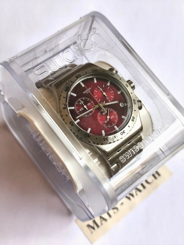 SWATCH+IRONY NEW CHRONO+YVS499G PURPLE IRONY+NEU/NEW - Bild 3 von 3