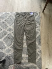 Buffalo By David Bitton Green Havana High Rise Soft Stretch Ankle Skinny Pants 4