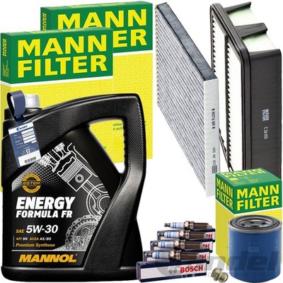 MANN INSPEKTIONSPAKET+MANNOL 5W30 MOTORÖL passend für HYUNDAI ix35 LM EL 1.6 KIA