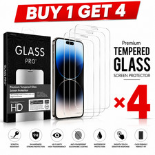 Tempered Glass Screen Protector For iPhone 17 16 15 14 13 12 11 Pro Max Plus XR
