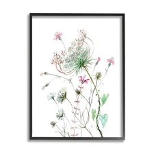 Spring Meadow Wildflowers Framed Art, 16x20, Green by Verbrugge