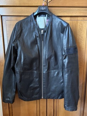Stone Island Shadow Project 6019 00221 Bikerjacke Leder SS14 XL Selten