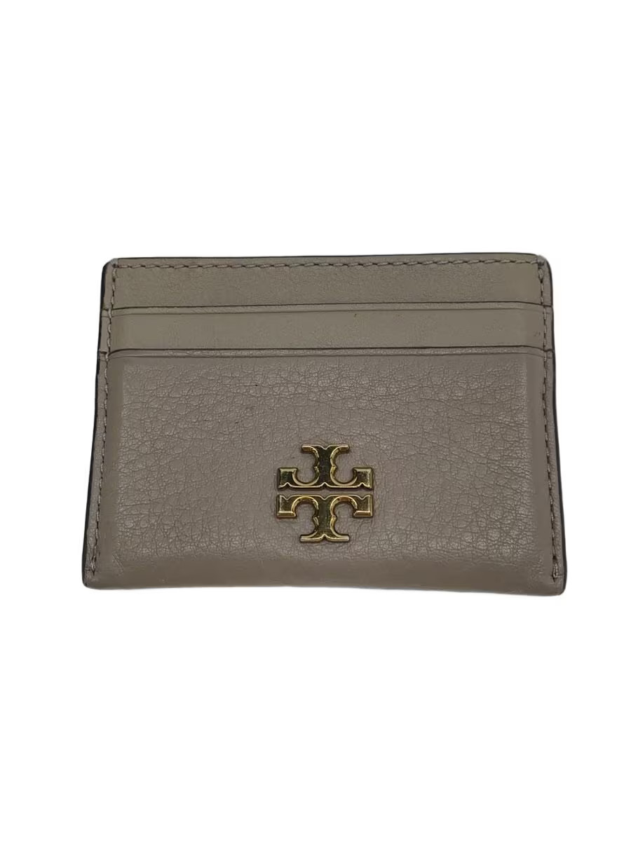 TORY BURCH Men's Leather Card Case, Gray, 10009171