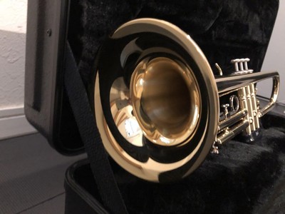 Bach TR006 Trumpet Gold with Case & Silent Brass | eBay
