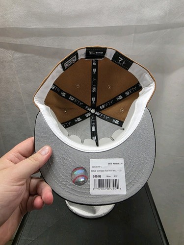 Parche lateral MLB Golden Stone New Era 59fifty 7 1/2 RFK de los Nacionales de Washington nuevo con etiquetas - Imagen 7 de 11
