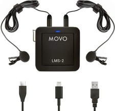 Movo Photo - LMS-2 - Movo LMS-2 Universal Dual Channel Wired Lavalier