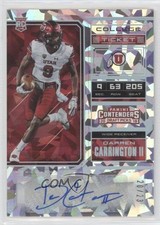 2018 Contenders Draft Picks College Ticket 20/23 Darren Carrington II Auto 0c9g