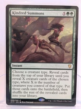 1x Kindred Summons NM-Mint, English Commander 2017 MTG Magic