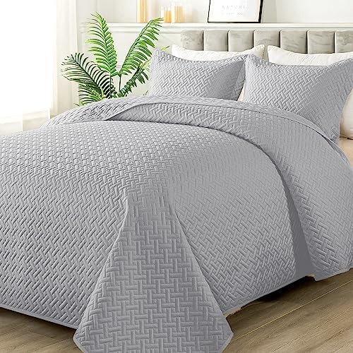 Quilt Set King Size - Soft Lightweight Quilts Summer Quilted Bedspreads -