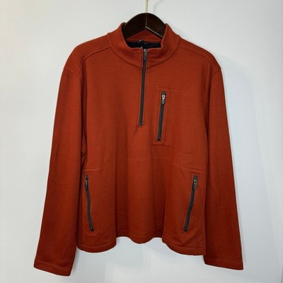 Tailor Vintage PUREtec cool Waffle Bonded Polar Fleece 1/4 Zip Pullover XXL 