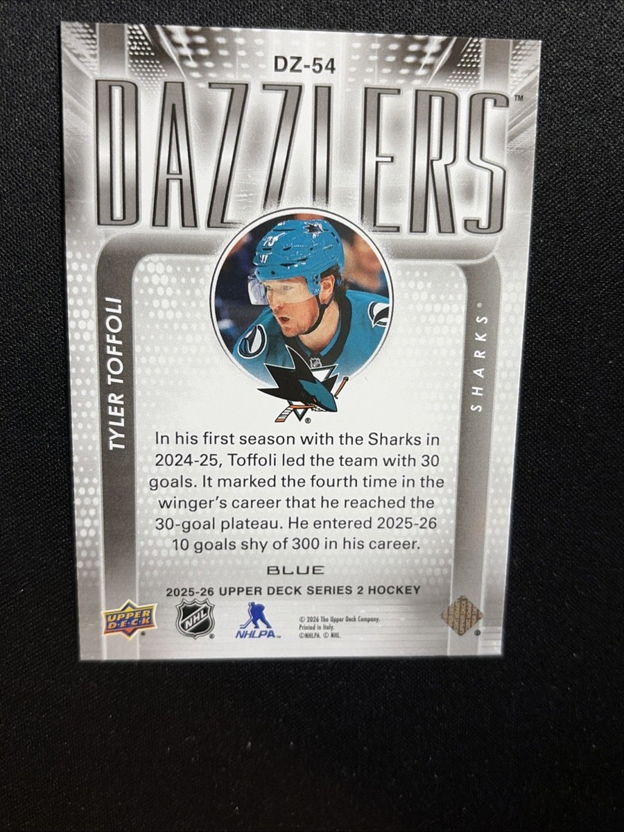 2025-26 Upper Deck Series 2 - Dazzlers Tyler Toffoli #DZ-54 Blue